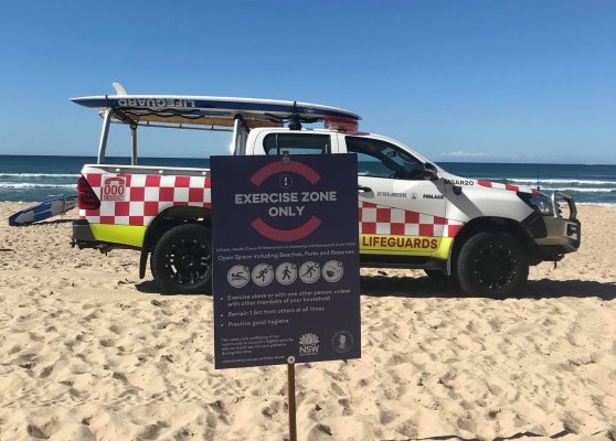 En Australie où le Covid-19 est aussi présent, les plages sont déjà organisées avec…